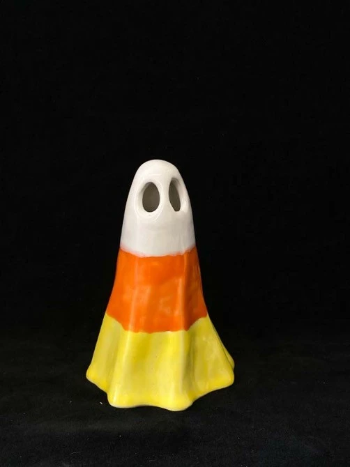 Ceramic Candy Corn Ghost EXCLUSIVE Black Star Ceramics - Image 4