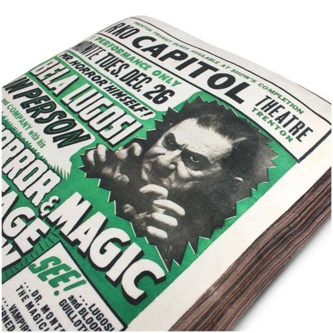 Creepy Co. Bela Lugosi™ Poster Plush Cushion - Image 2
