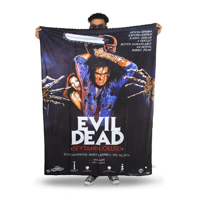 Creepy Co. Evil Dead Ash Chainsaw Throw Blanket - Image 2