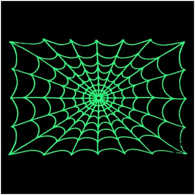 Kreepsville 666 Kreepsville666 Spiderweb Glow In The Dark Blanket *SALE* - Image 2