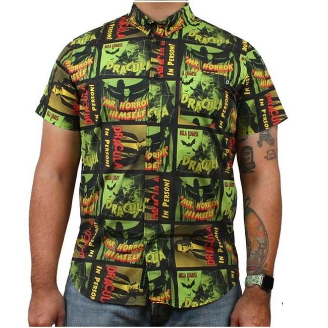 Creepy Co. Bela Lugosi™ Mr. Horror Button Up Shirt - Image 3