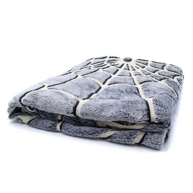 Kreepsville 666 Kreepsville666 Spiderweb Glow In The Dark Blanket *SALE* - Image 3