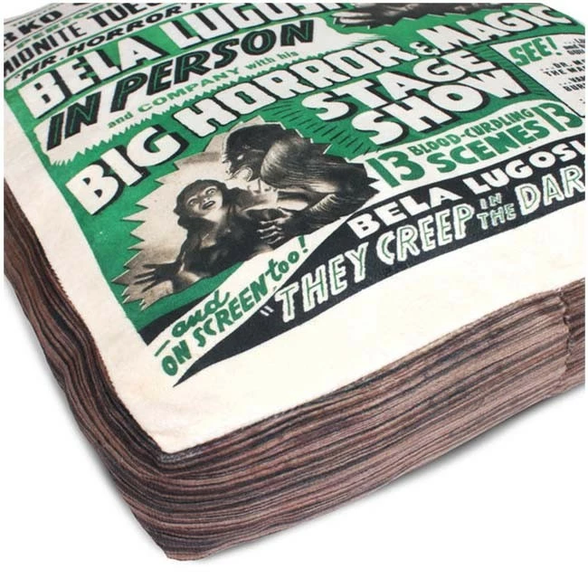Creepy Co. Bela Lugosi™ Poster Plush Cushion - Image 4