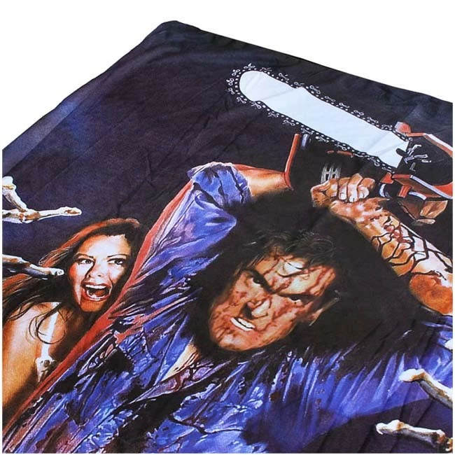 Creepy Co. Evil Dead Ash Chainsaw Throw Blanket - Image 6