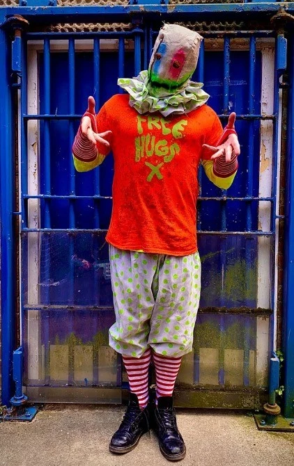 Other Spiral Clown Costume FREE HUGS - Image 7