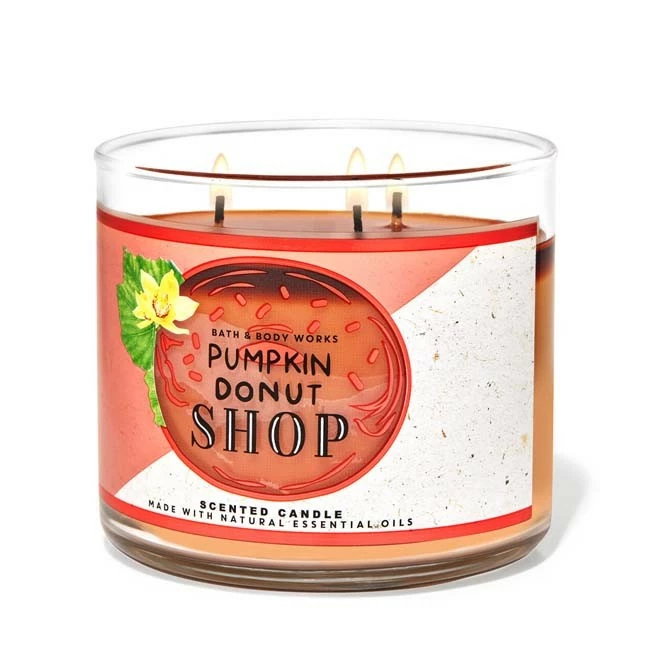 Other Bath & Body Works 3 Wick Candle Pumpkin Donut Shop