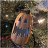 Mini Pumpkin Christmas Ornament Black Star Ceramics