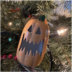 Mini Pumpkin Christmas Ornament Black Star Ceramics