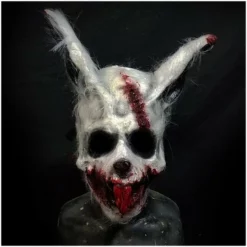 Mad About Horror White Bunny Mask