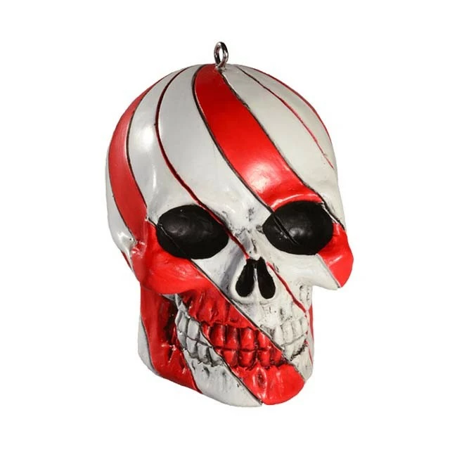 Horrornaments Christmas Tree Ornament Candy Cane Skull