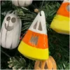 Candy Corn Tree Ornament Angry Black Star Ceramics