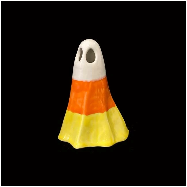 Ceramic Candy Corn Ghost EXCLUSIVE Black Star Ceramics