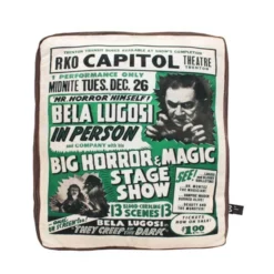 Creepy Co. Bela Lugosi™ Poster Plush Cushion