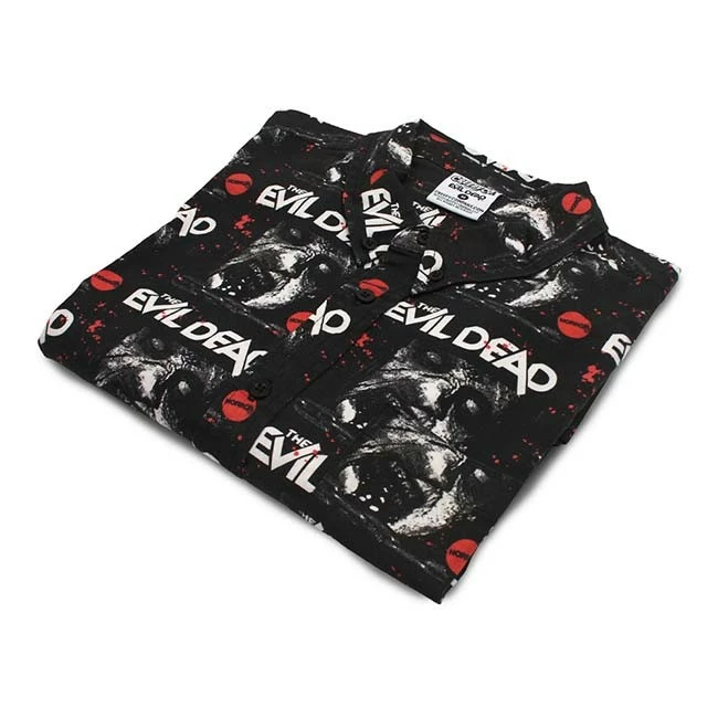 Creepy Co. Creepy Co Evil Dead CloseUp ButtonUp Shirt - Image 4