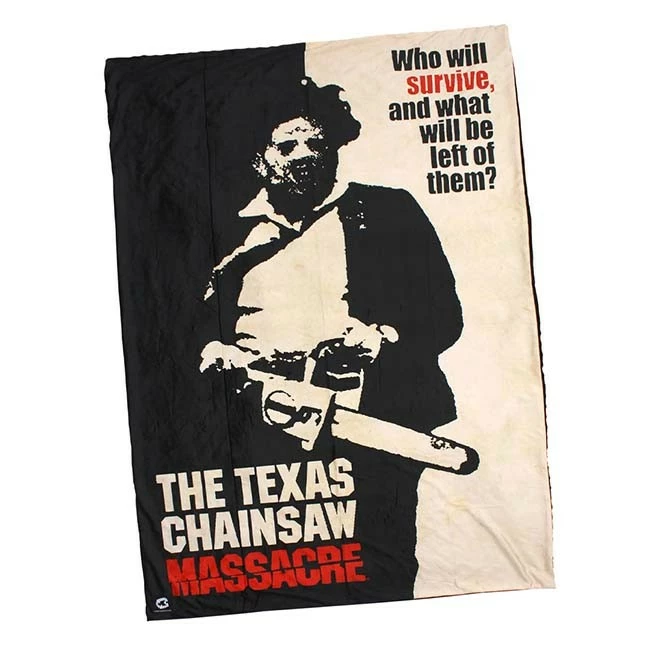 Creepy Co. Creepy Co Texas Chainsaw Massacre Who Will Survive Throw Blanket - Image 2