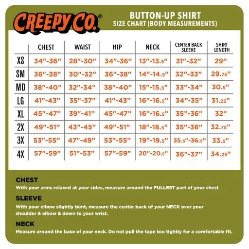 Creepy Co. Beistle Afraid Of The Dark Button Up Shirt *SALE* - Image 6