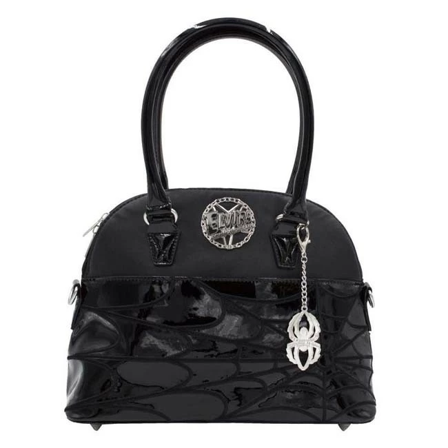 Kreepsville 666 Elvira Macabre Mobile Black Web Handbag