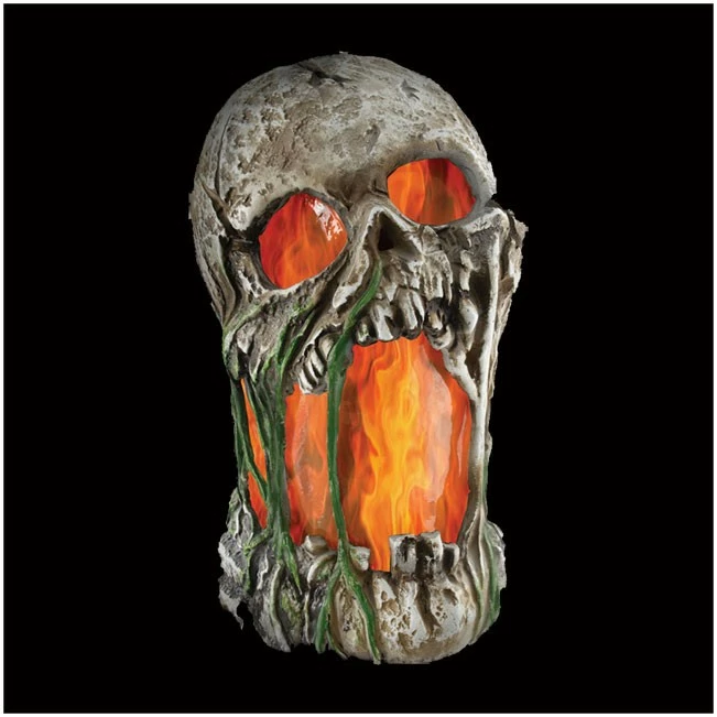 Tekky Toys Flaming Rotted Skull
