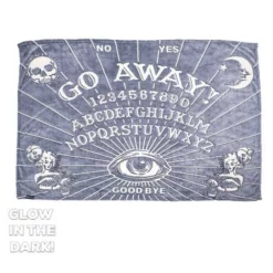 Kreepsville 666 Kreepsville666 Go Away Glow In The Dark Blanket *SALE*