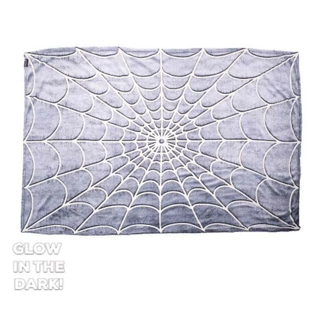 Kreepsville 666 Kreepsville666 Spiderweb Glow In The Dark Blanket *SALE*