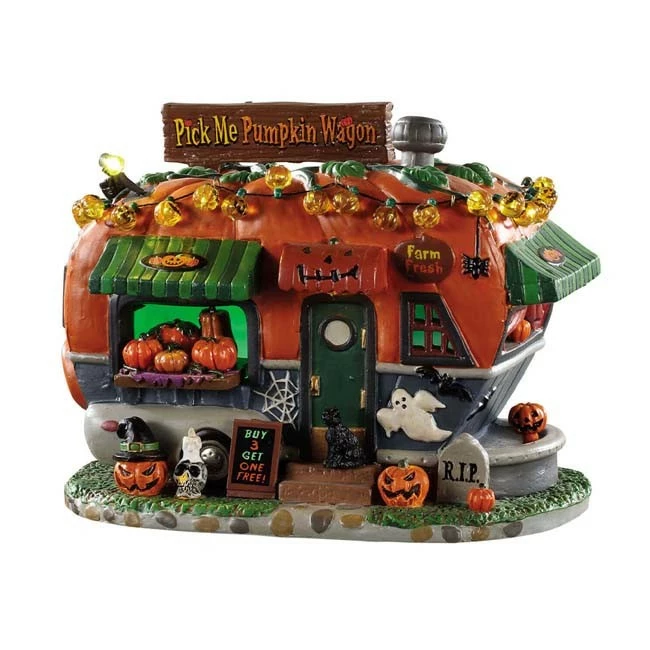Lemax Spooky Town Pick Me Pumpkin Wagon