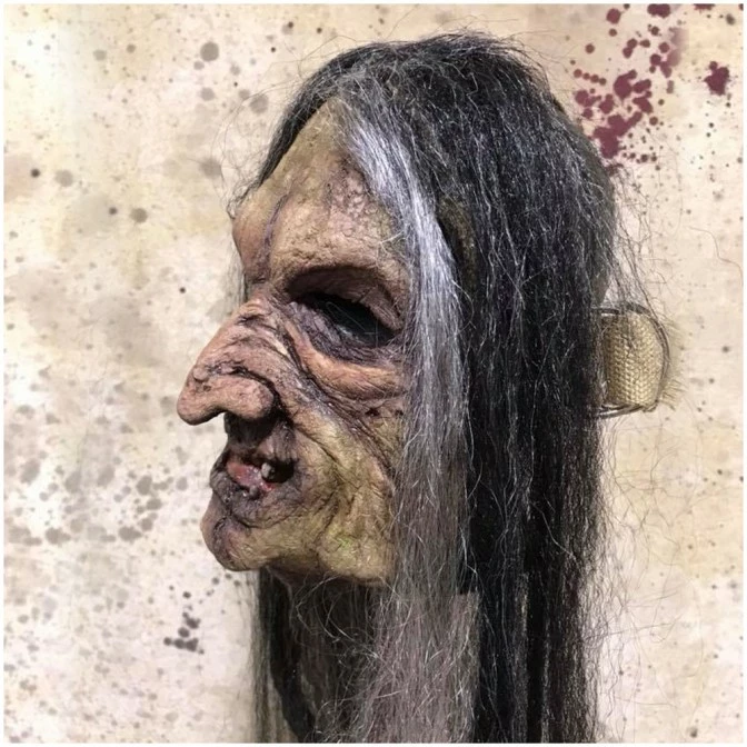 Pumpkin Pulp Bone Crone Mask - Image 2