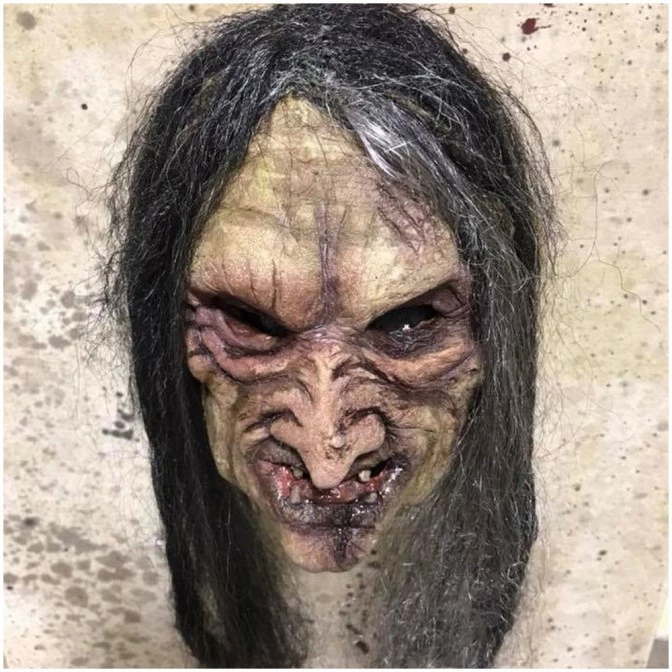 Pumpkin Pulp Bone Crone Mask - Image 3