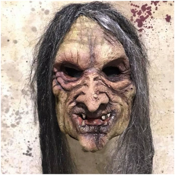 Pumpkin Pulp Bone Crone Mask - Image 4