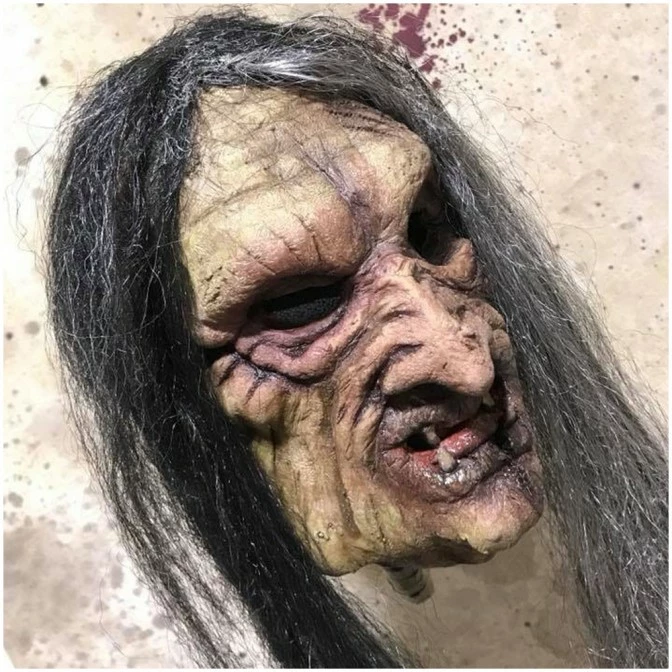 Pumpkin Pulp Bone Crone Mask - Image 6