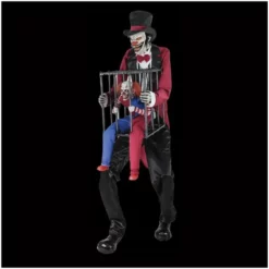 Other Rotten Ringmaster With Caged Clown Animated Prop (sorry Not Available For 2022)