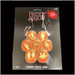 Spirit Halloween Pumpkin Stencil Book Freddy Vs Jason Stencil *50% OFF*